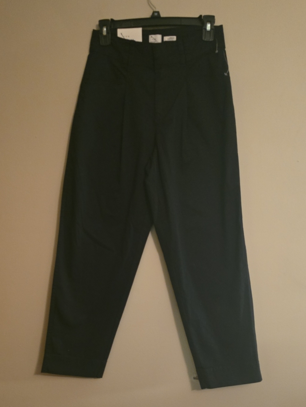 New a new day Women's Size 4‎ Black Cotton High Rise Straight Ankle Pants